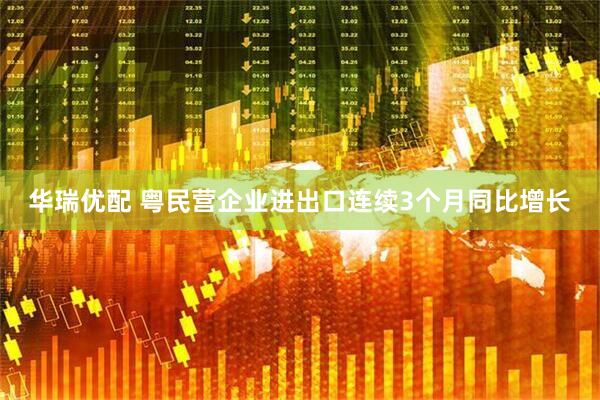 华瑞优配 粤民营企业进出口连续3个月同比增长